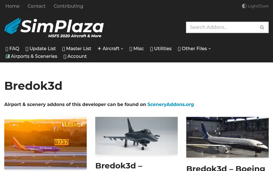 Screenshot of simplaza.org