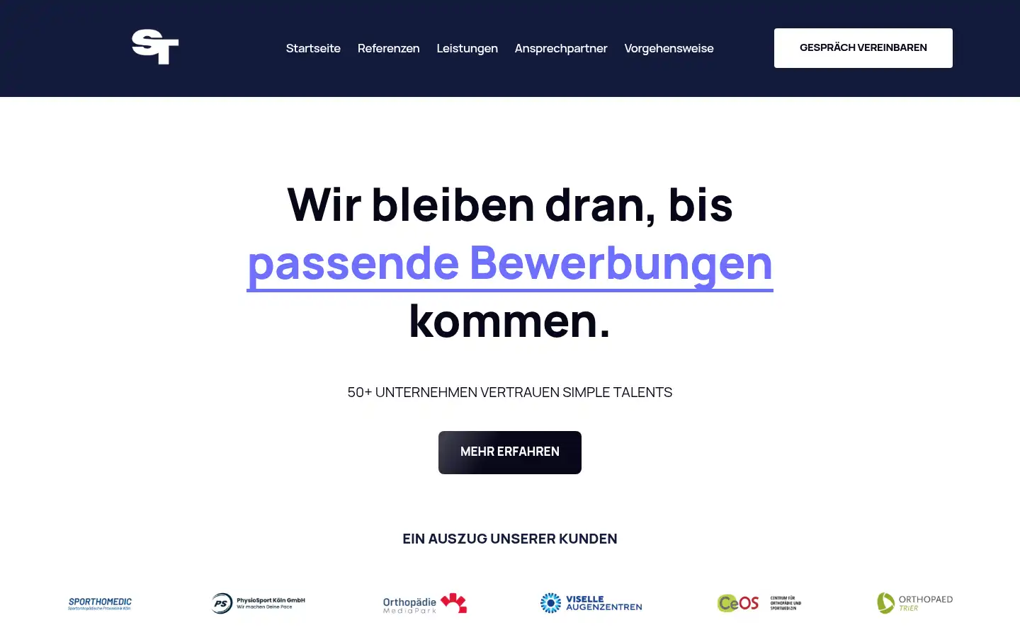 Screenshot of simple-talents.de