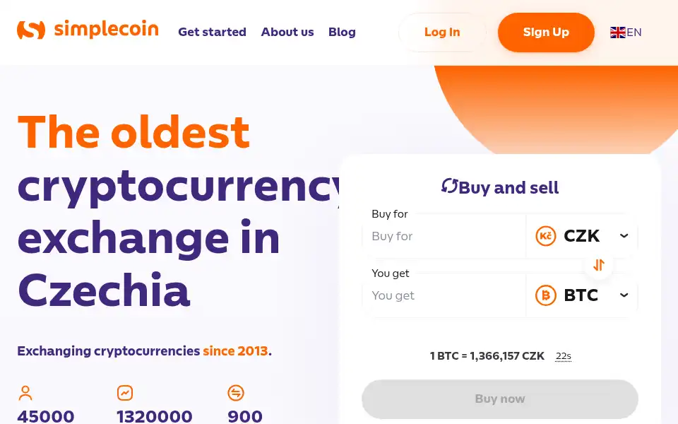 Screenshot of simplecoin.eu