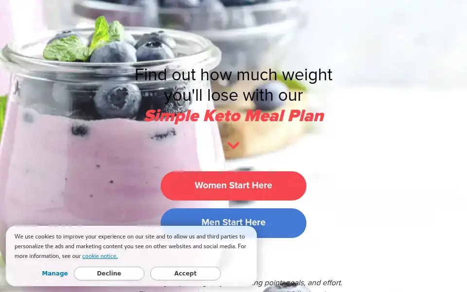 Screenshot of simpleketosystem.com