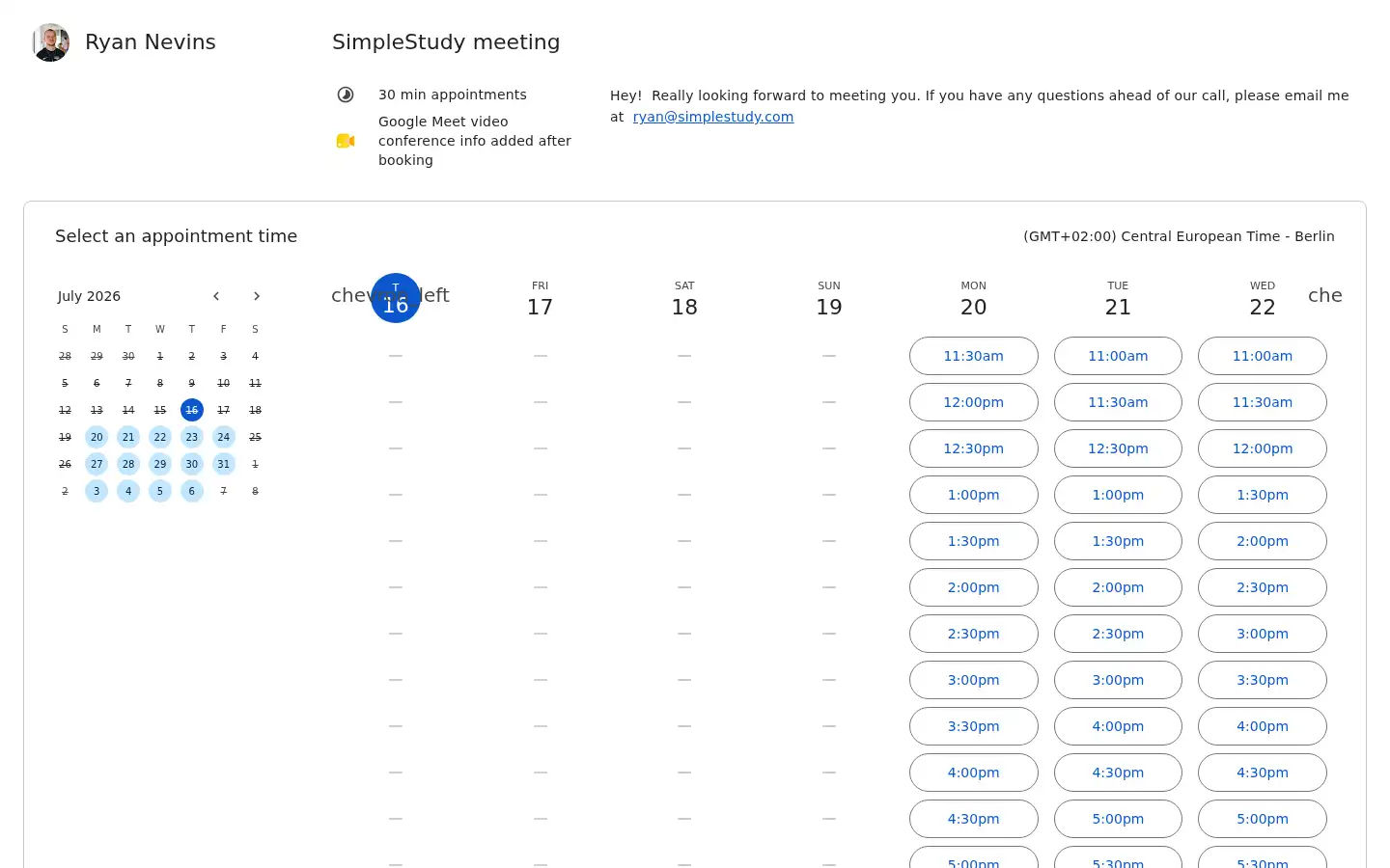 Screenshot of simplestudy.ie