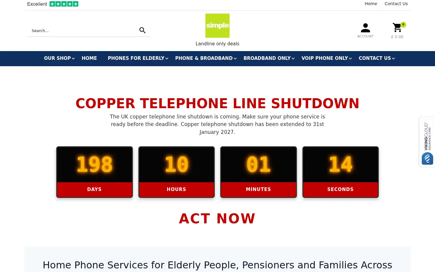 Screenshot of simpletelecoms.co.uk