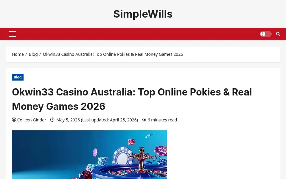 Screenshot of simplewills.net