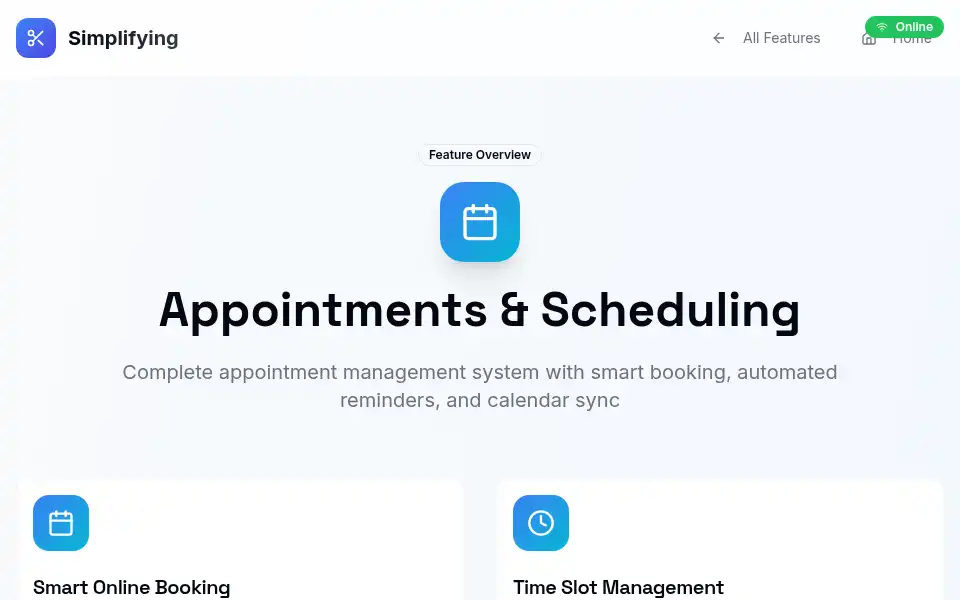 Screenshot of simplifying.ae