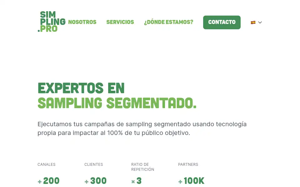 Screenshot of simpling.pro