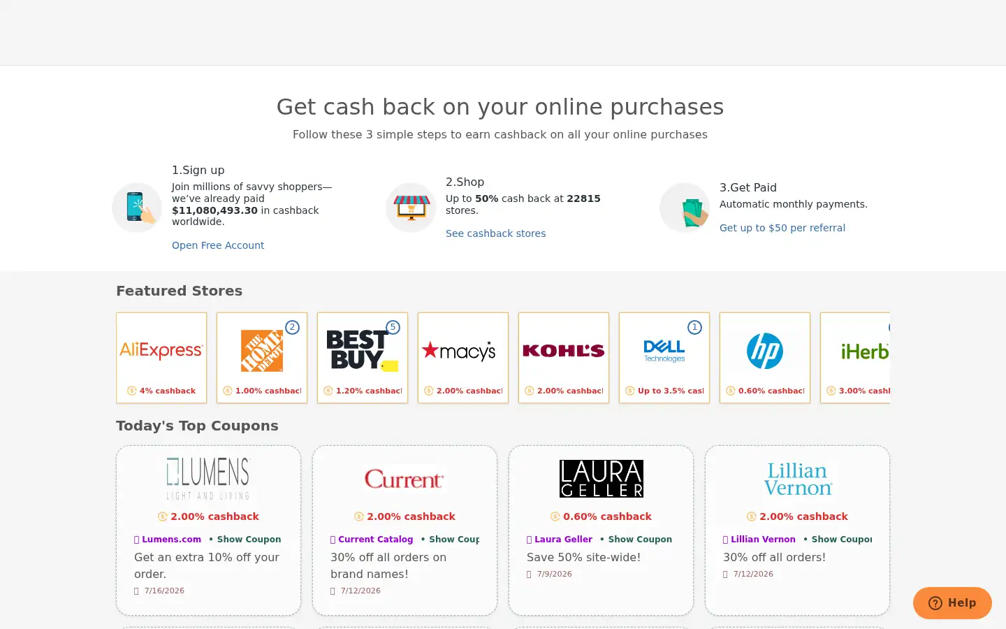 Screenshot of simplybestcoupons.com