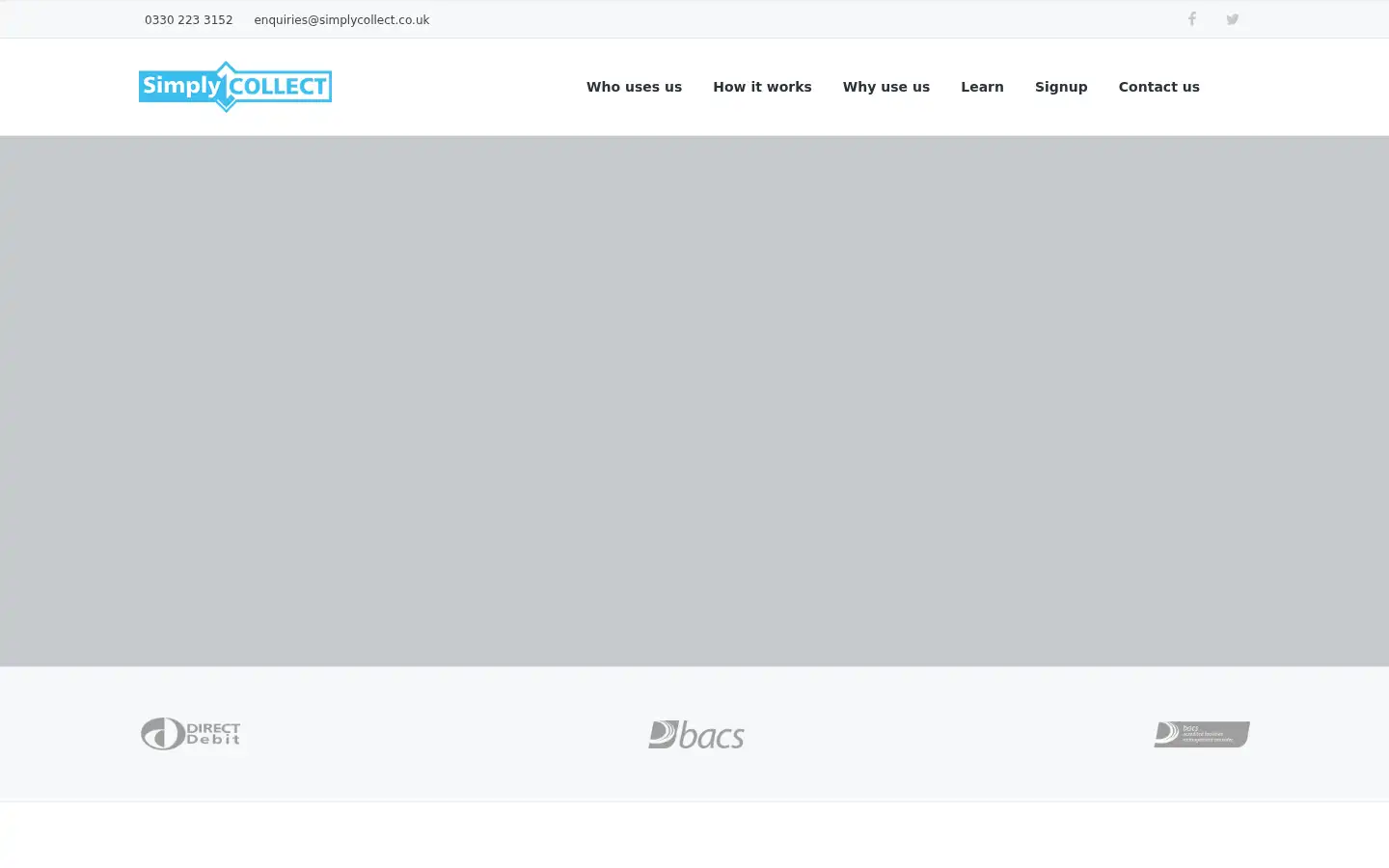 Screenshot of simplycollect.co.uk