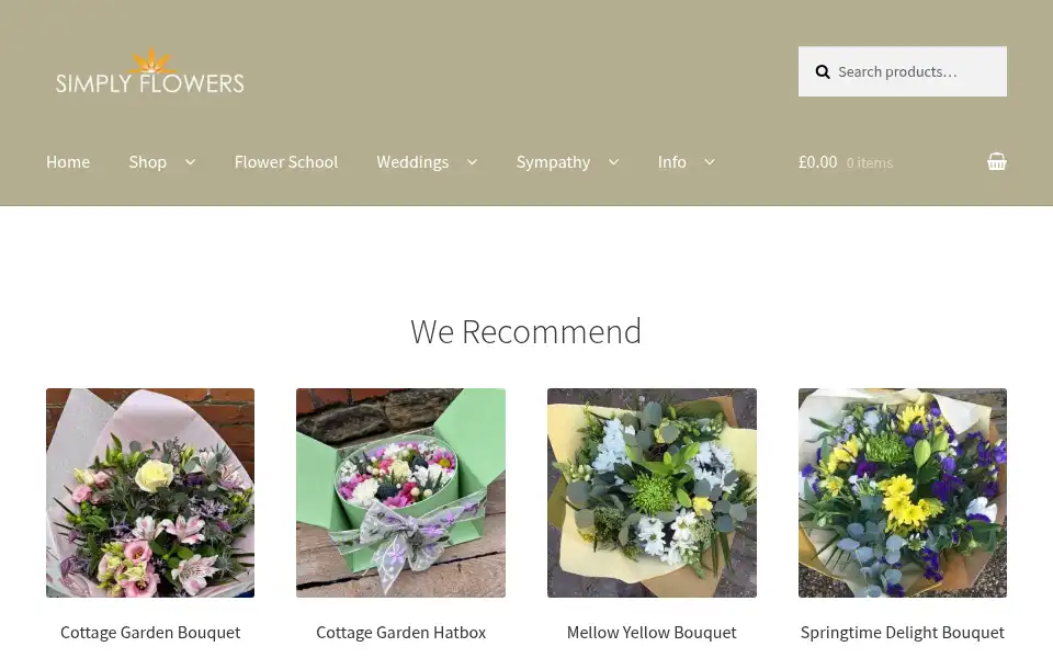 Screenshot of simplyflowers.co.uk