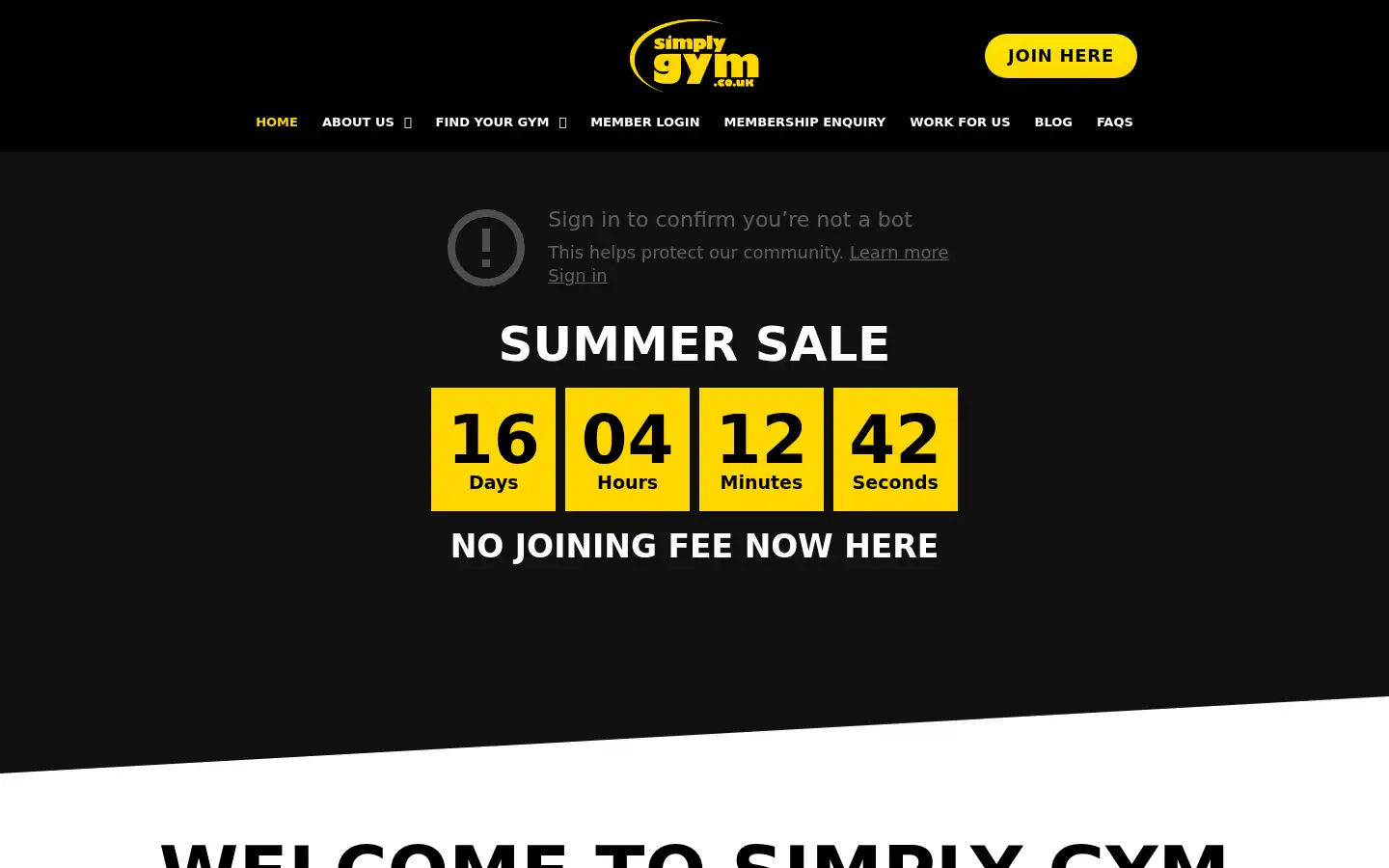 Screenshot of simplygym.co.uk