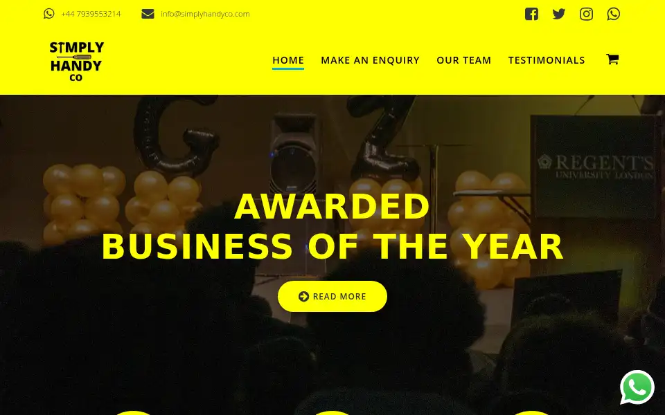 Screenshot of simplyhandyco.com