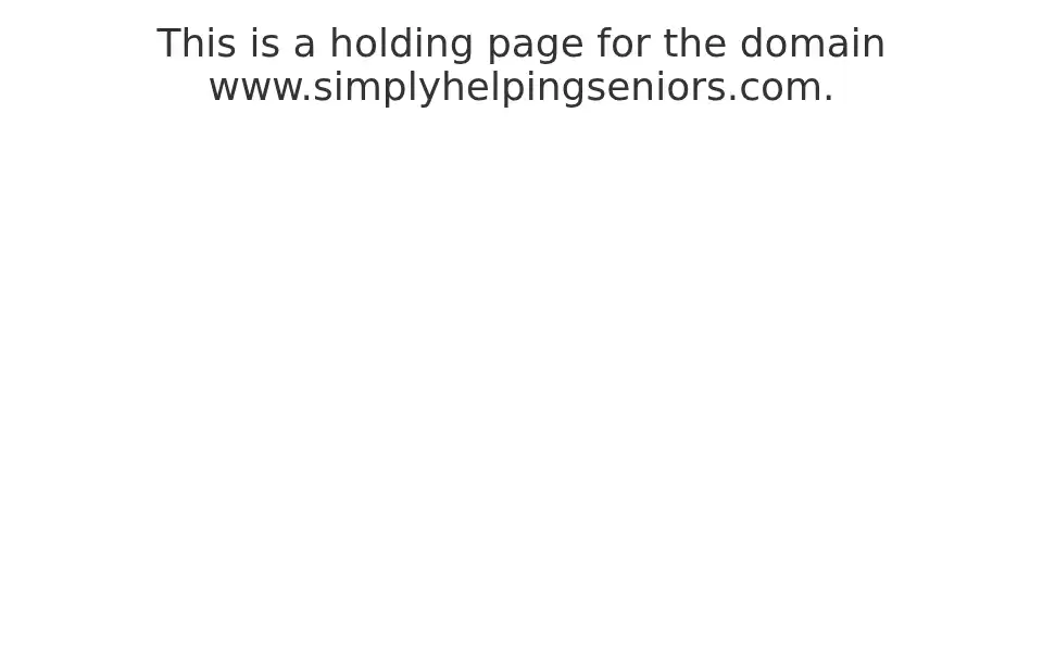 Screenshot of simplyhelpingseniors.com