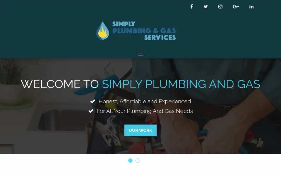 Screenshot of simplyplumbingandgasservices.co.uk