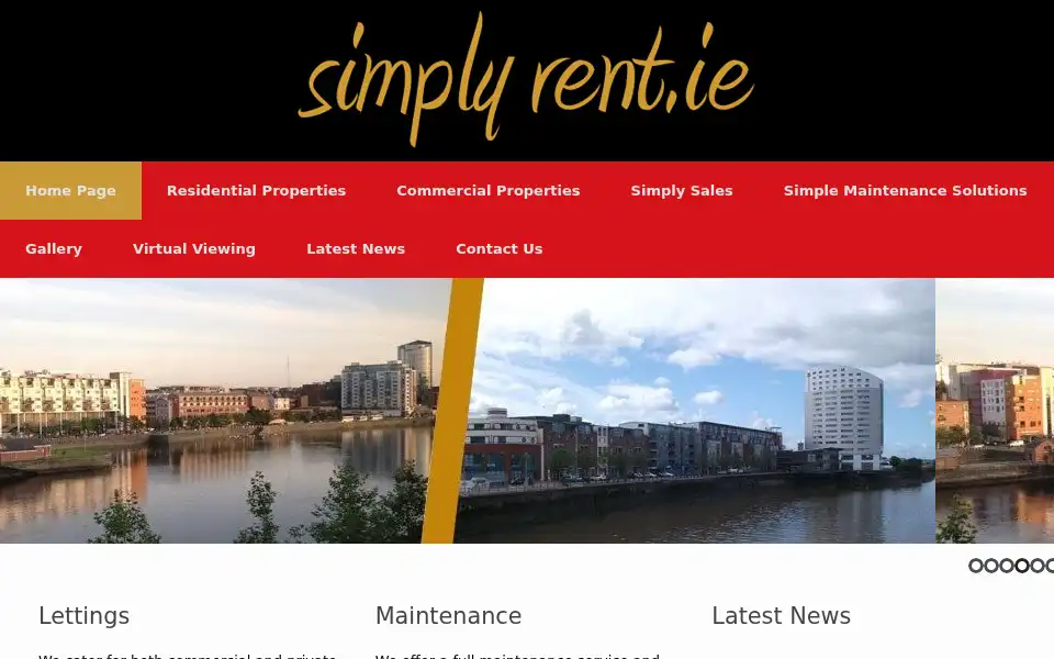 Screenshot of simplyrent.ie