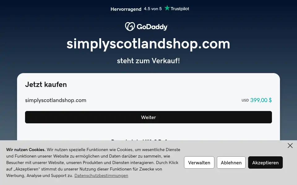 Screenshot of simplyscotlandshop.com