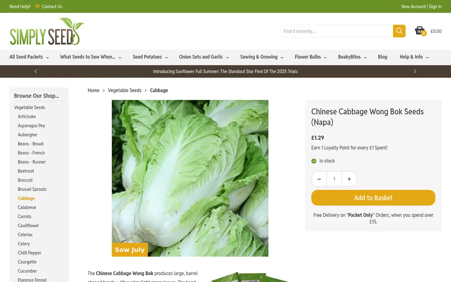 Screenshot of simplyseed.co.uk