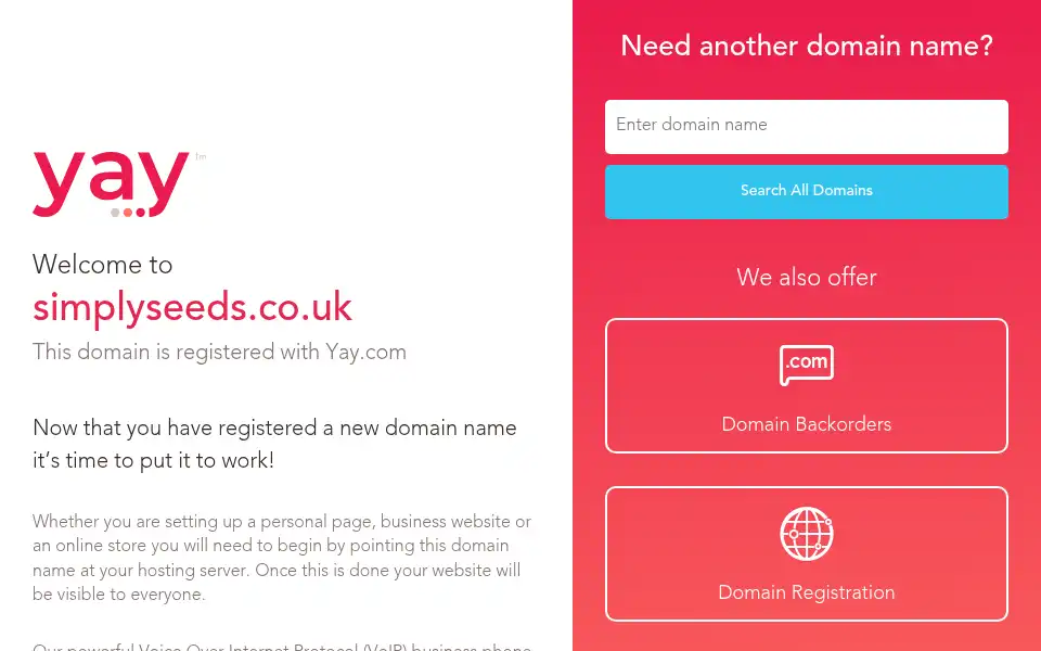 Screenshot of simplyseeds.co.uk