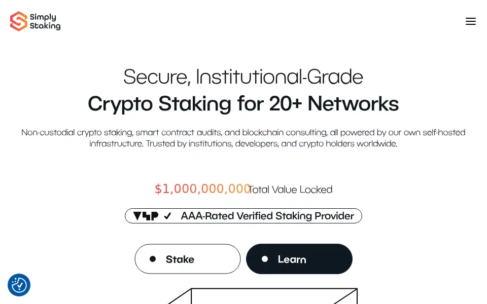 Screenshot of simplystaking.com