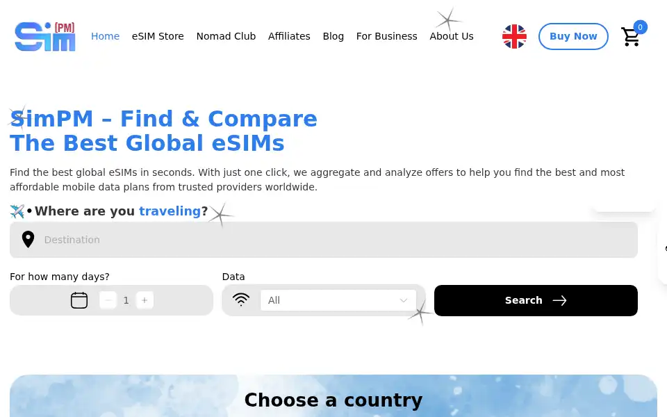 Screenshot of simpm.com