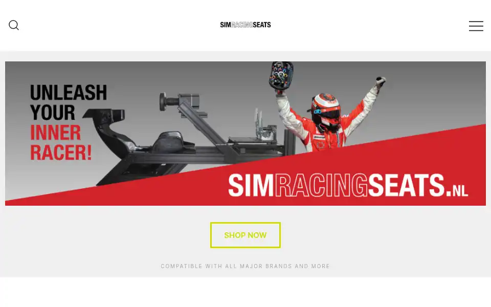 Screenshot of simracingseats.nl