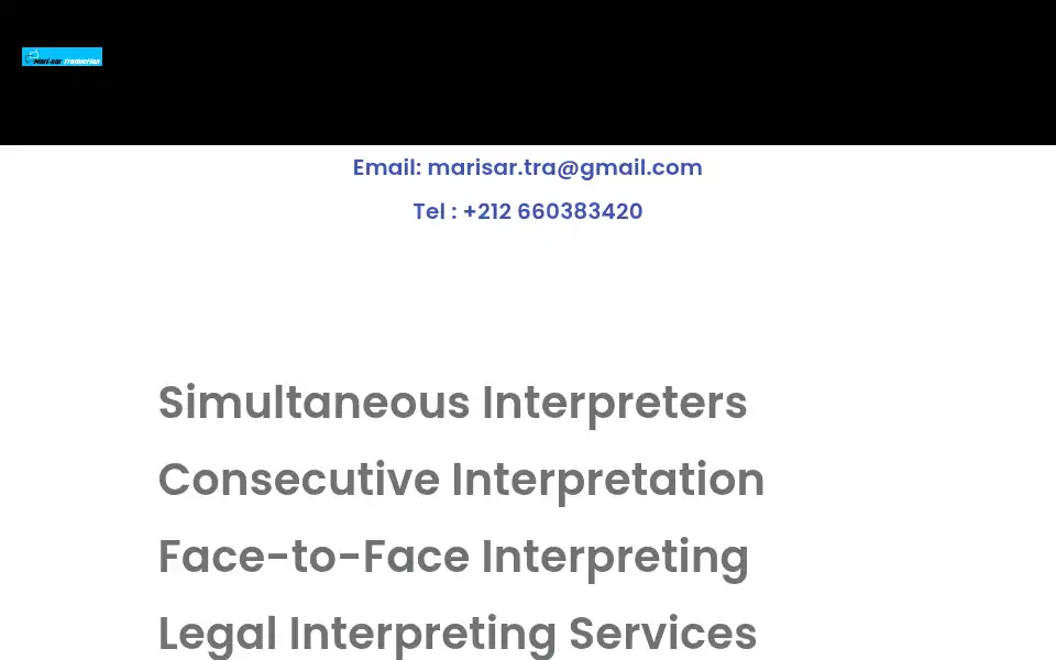 Screenshot of simultaneous-interpreters-morocco.com