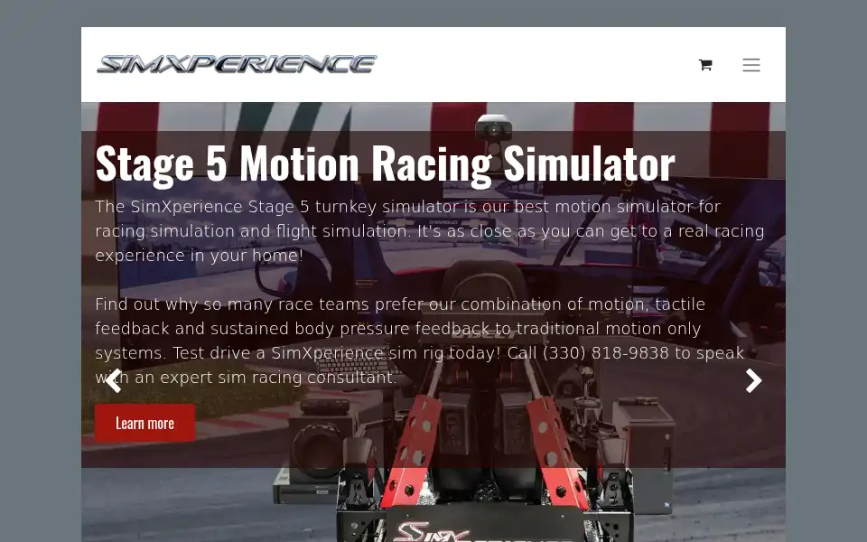 Screenshot of simxperience.com
