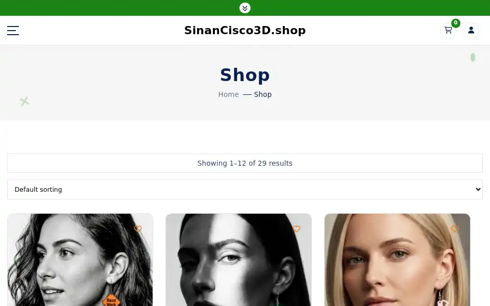 Screenshot of sinancisco3d.shop