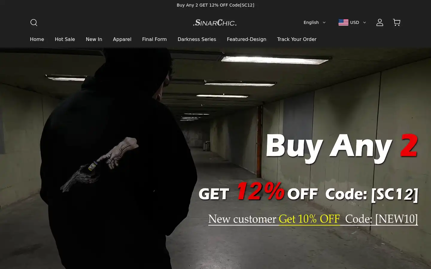 Screenshot of sinarchic.com