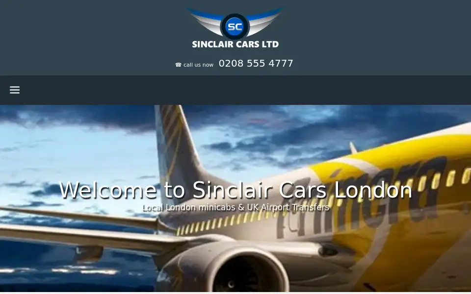 Screenshot of sinclaircars.com
