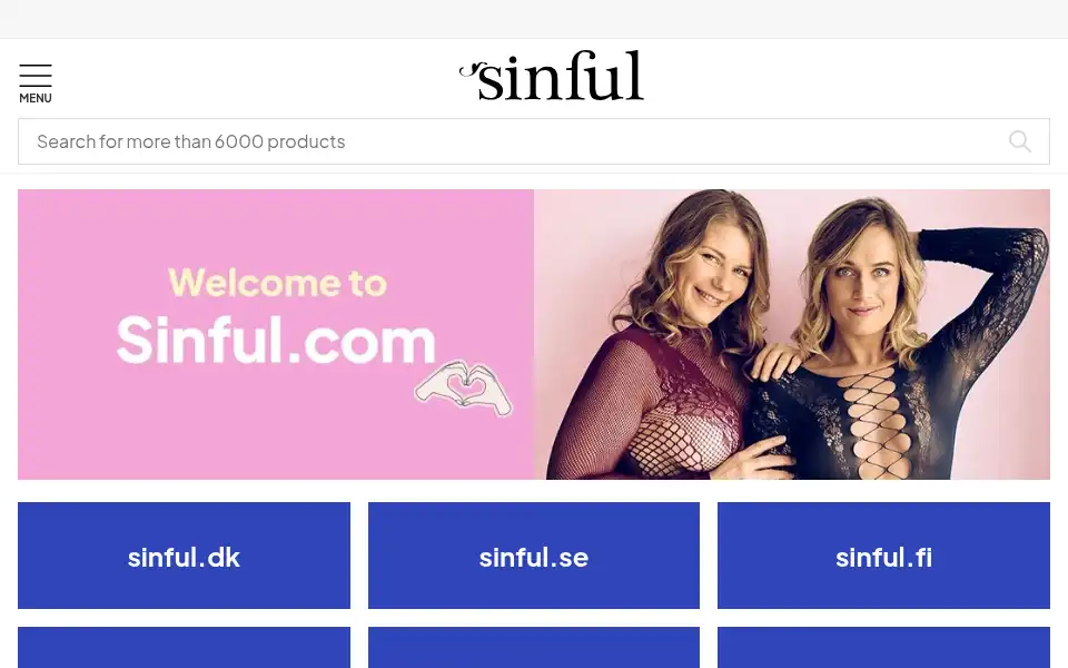 Screenshot of sinful.eu