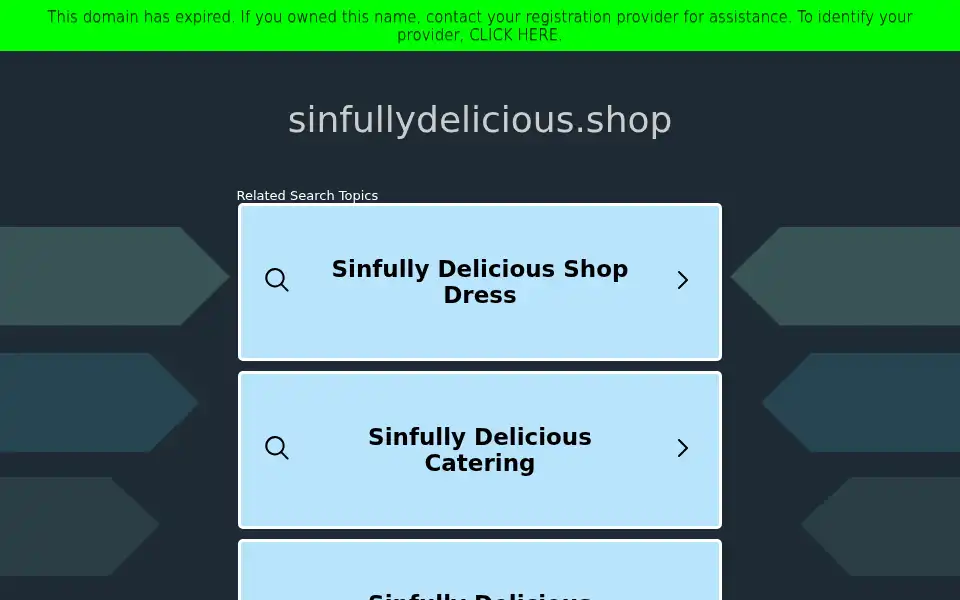 Screenshot of sinfullydelicious.shop
