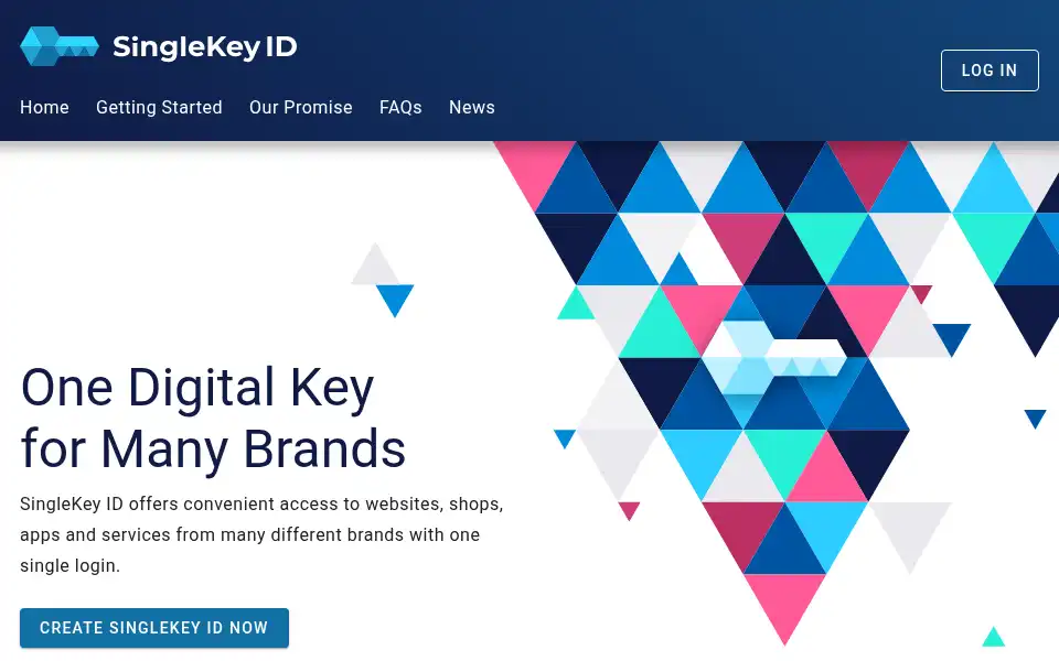 Screenshot of singlekey-id.com