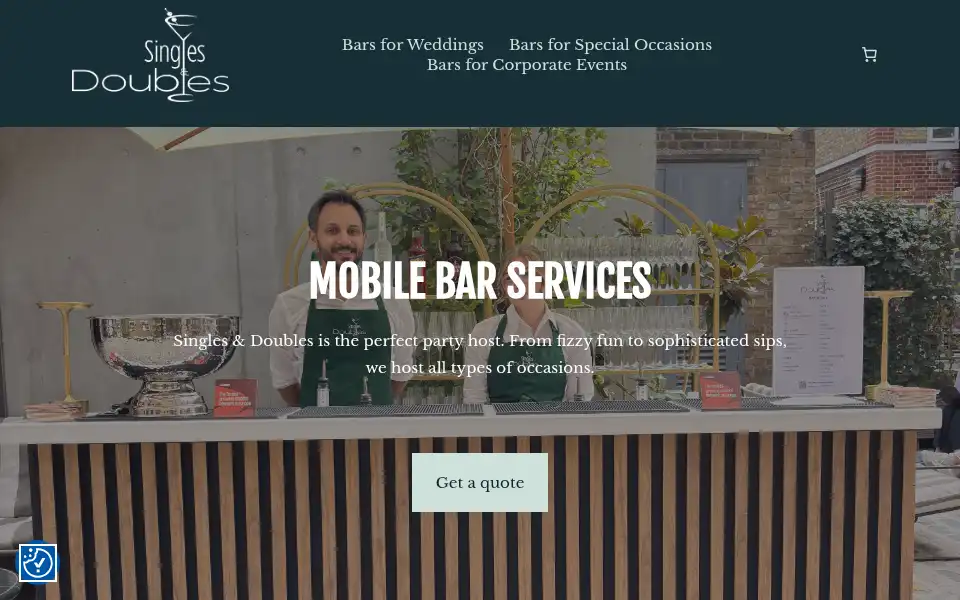 Screenshot of singlesanddoubles.co.uk