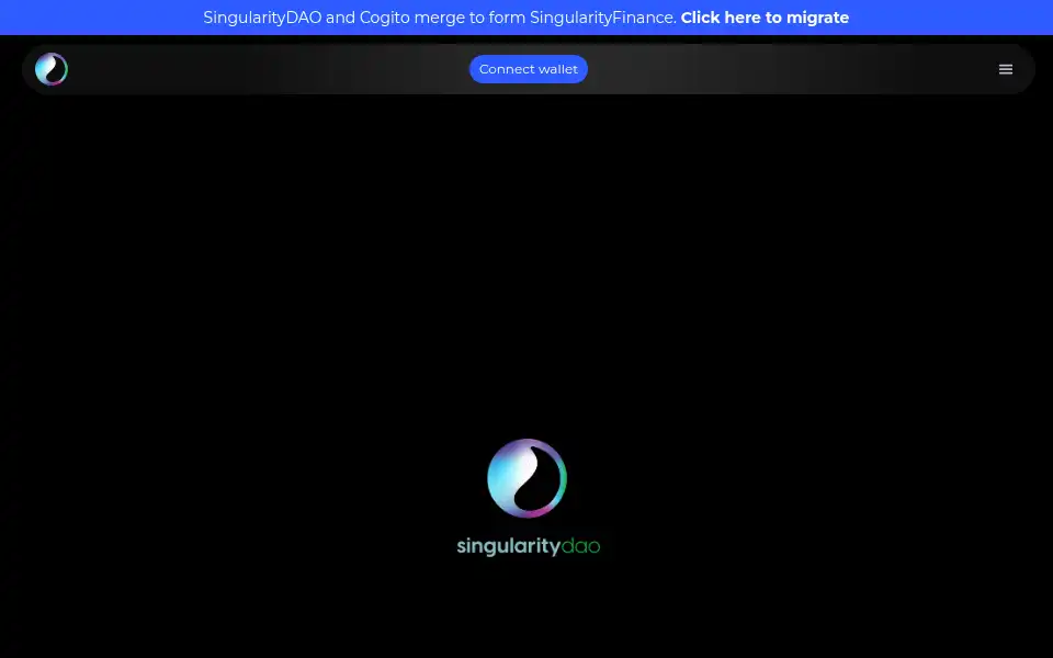 Screenshot of singularitydao.ai