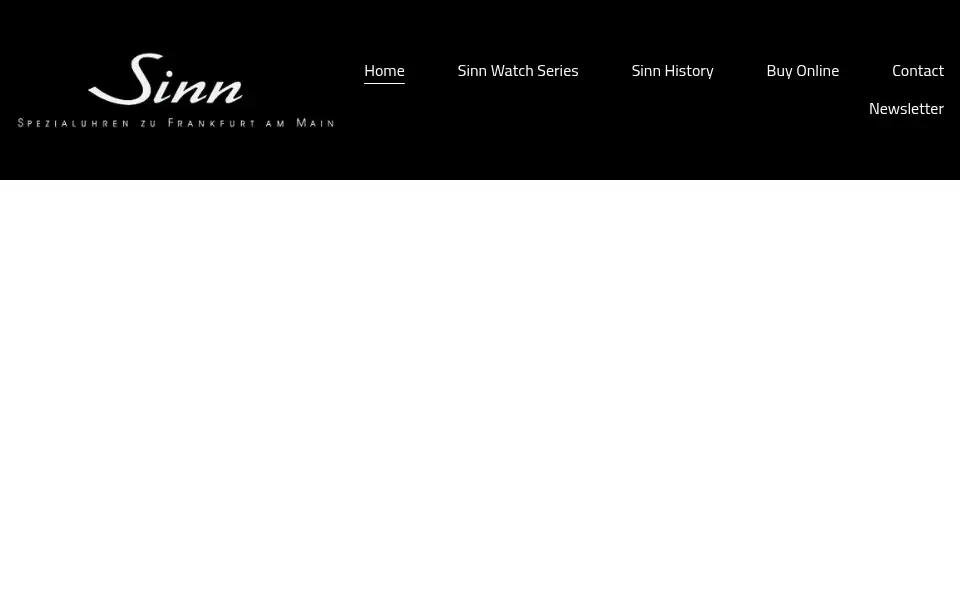 Screenshot of sinnwatches.com