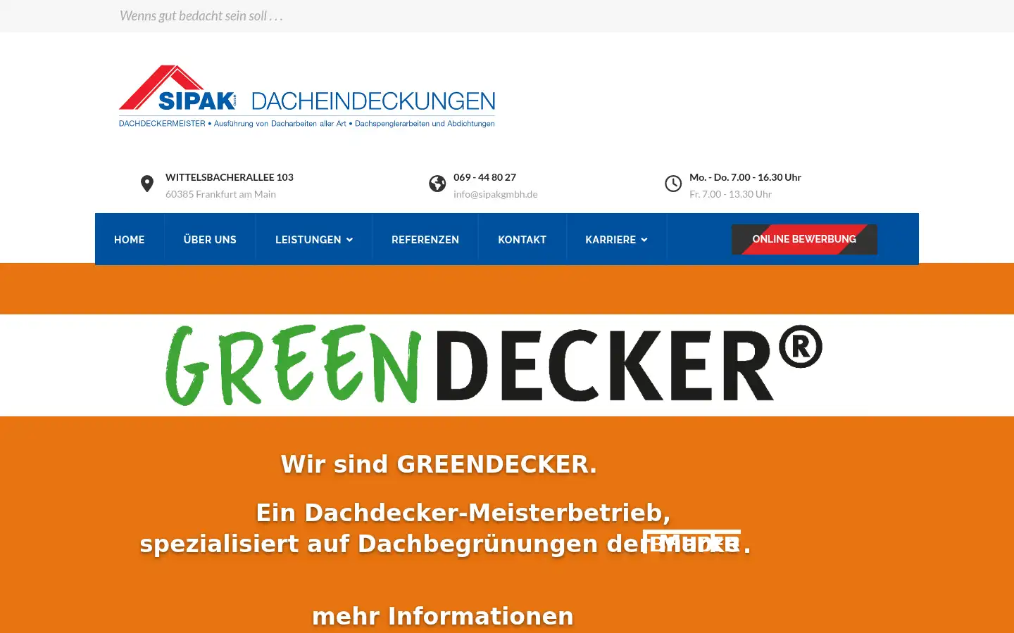 Screenshot of sipakgmbh.de
