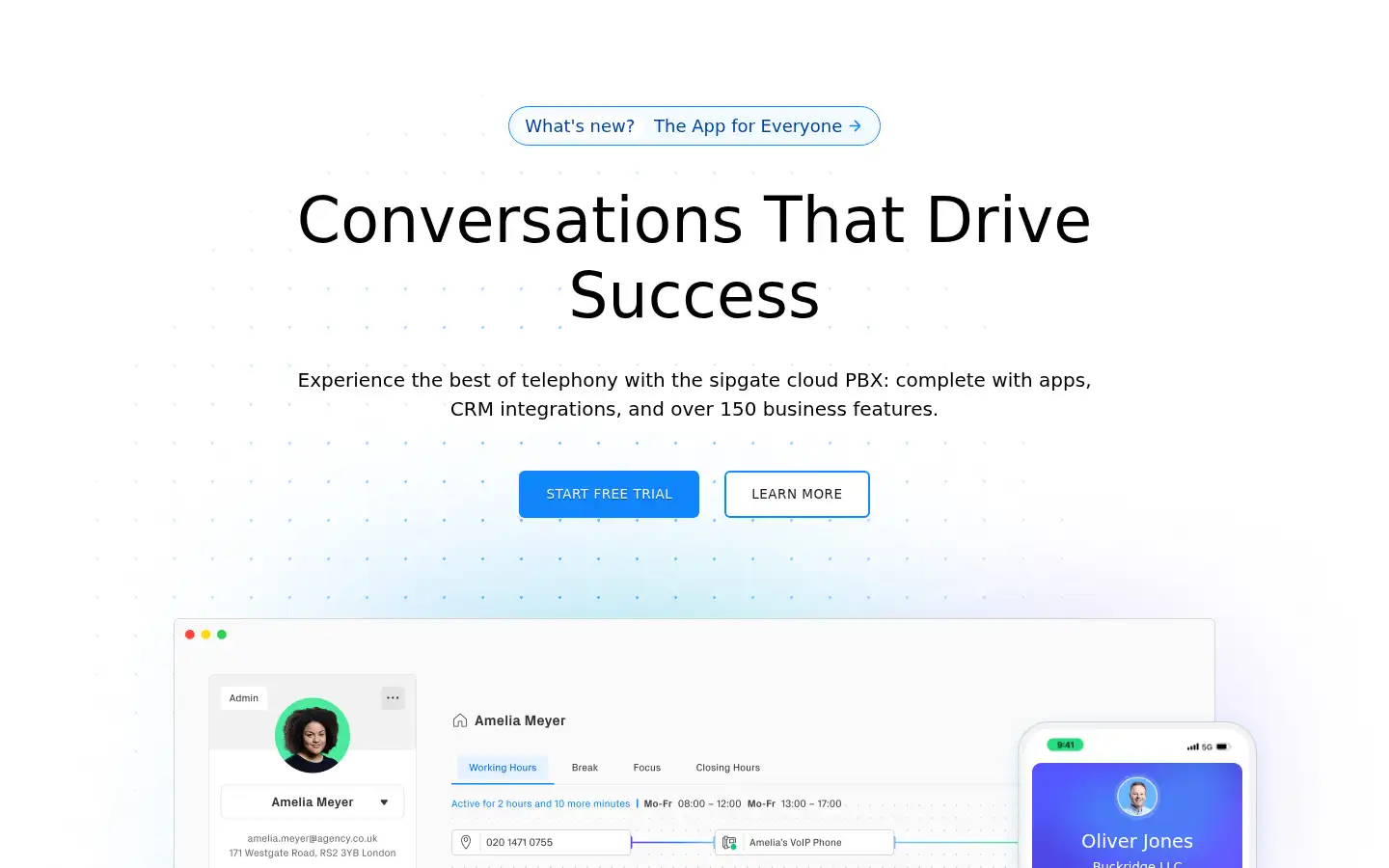 Screenshot of sipgate.co.uk
