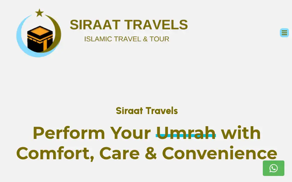 Screenshot of siraattravels.co.uk