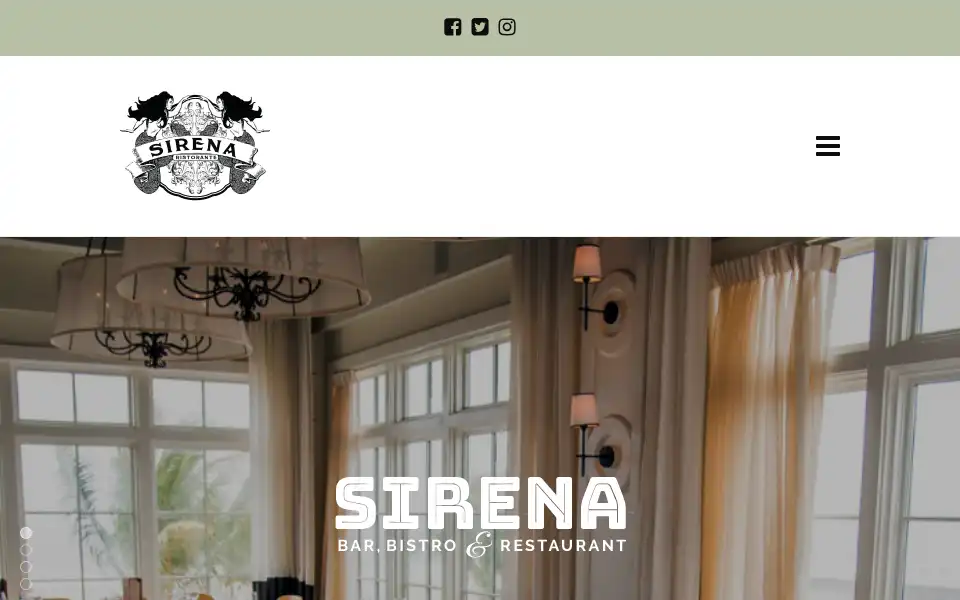 Screenshot of sirenaristorante.com