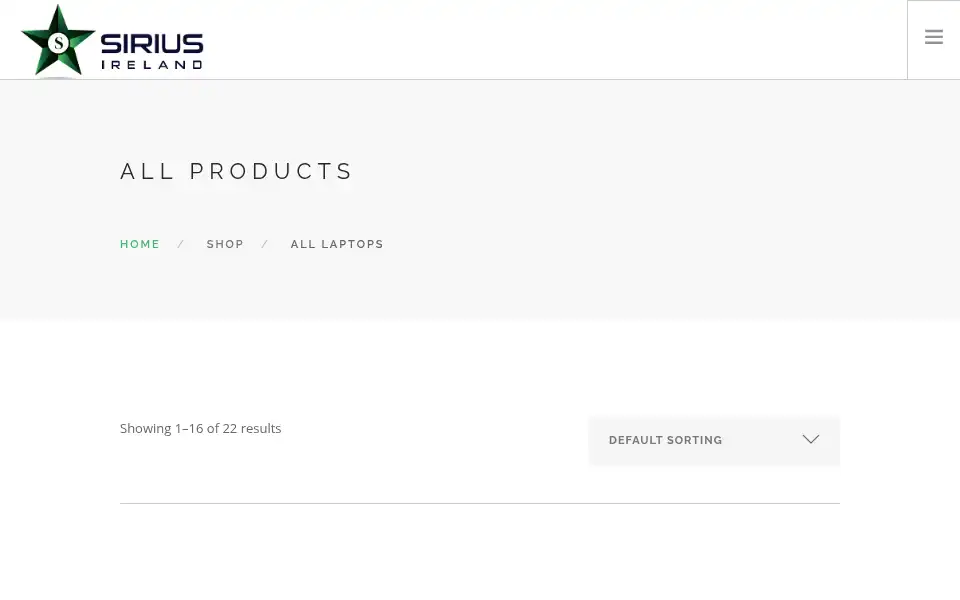 Screenshot of siriusireland.com