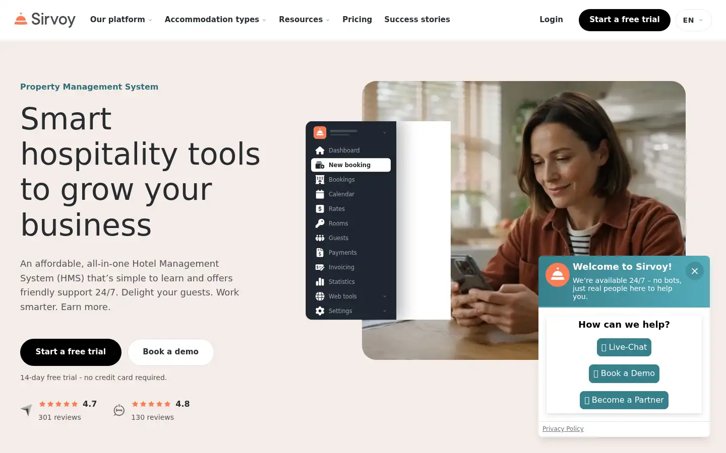 Screenshot of sirvoy.com