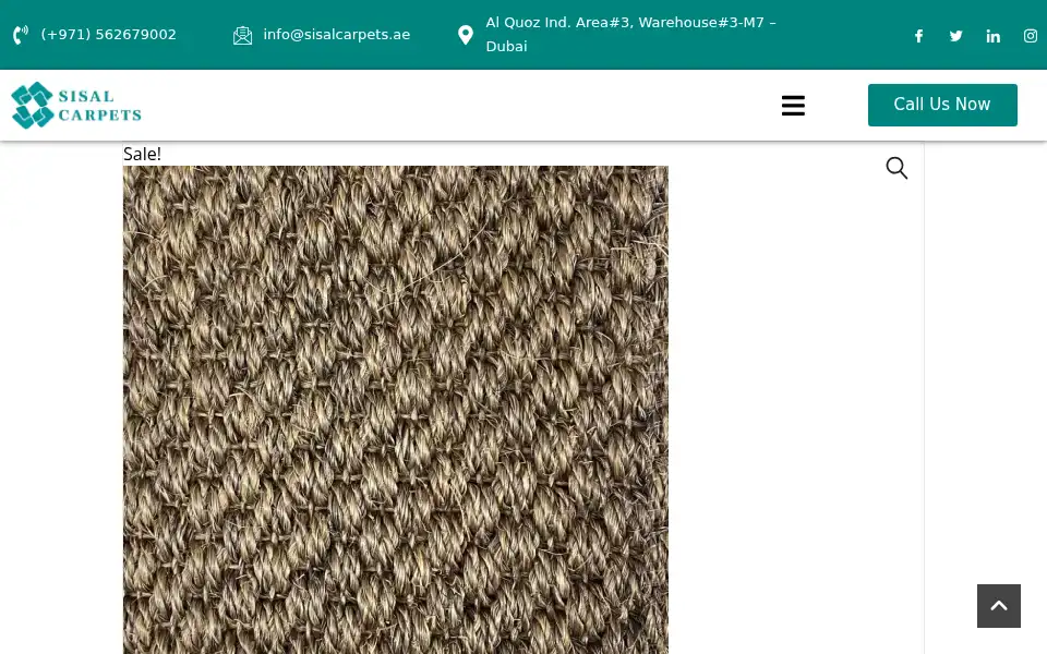 Screenshot of sisalcarpets.ae