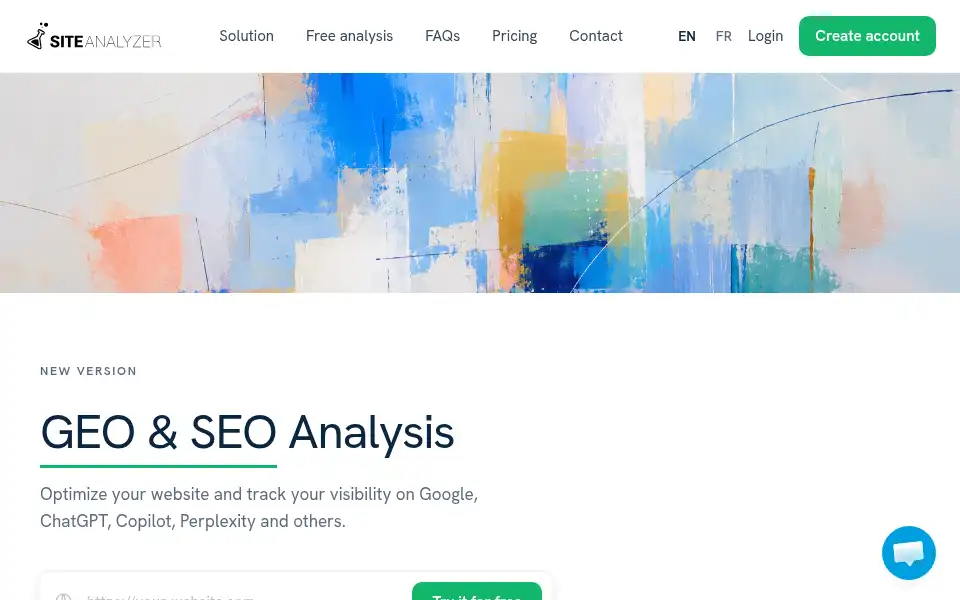 Screenshot of site-analyzer.com