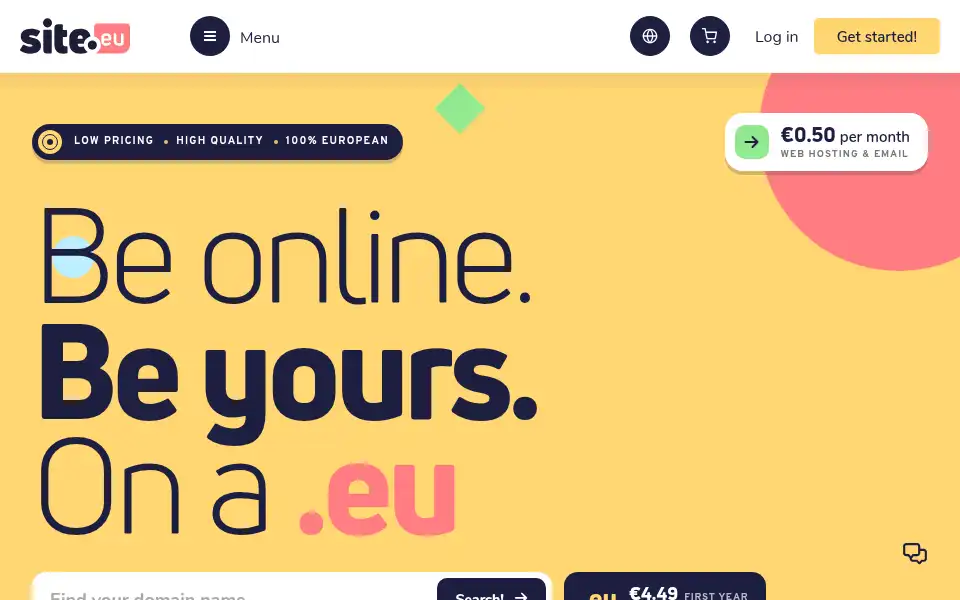 Screenshot of site.be