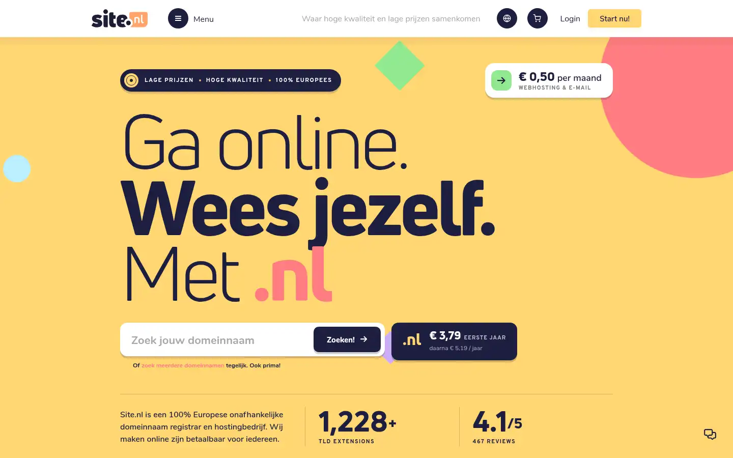 Screenshot of site.nl