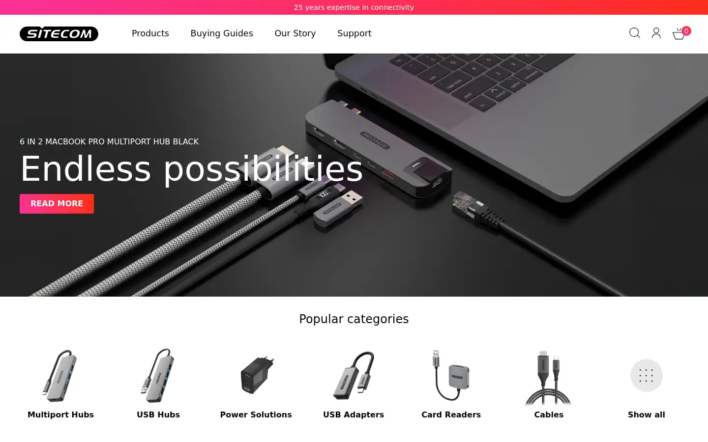 Screenshot of sitecom.com