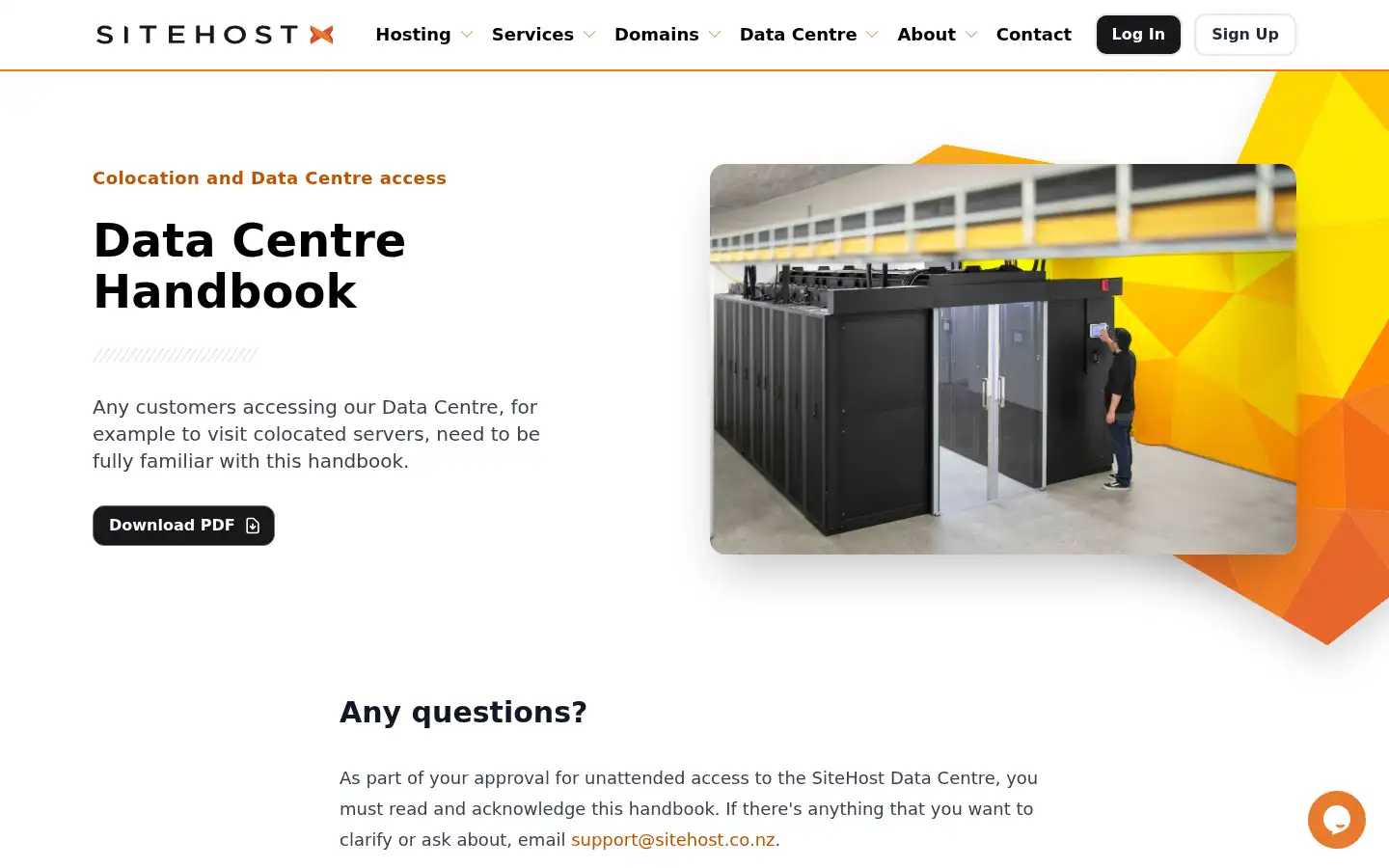 Screenshot of sitehost.nz