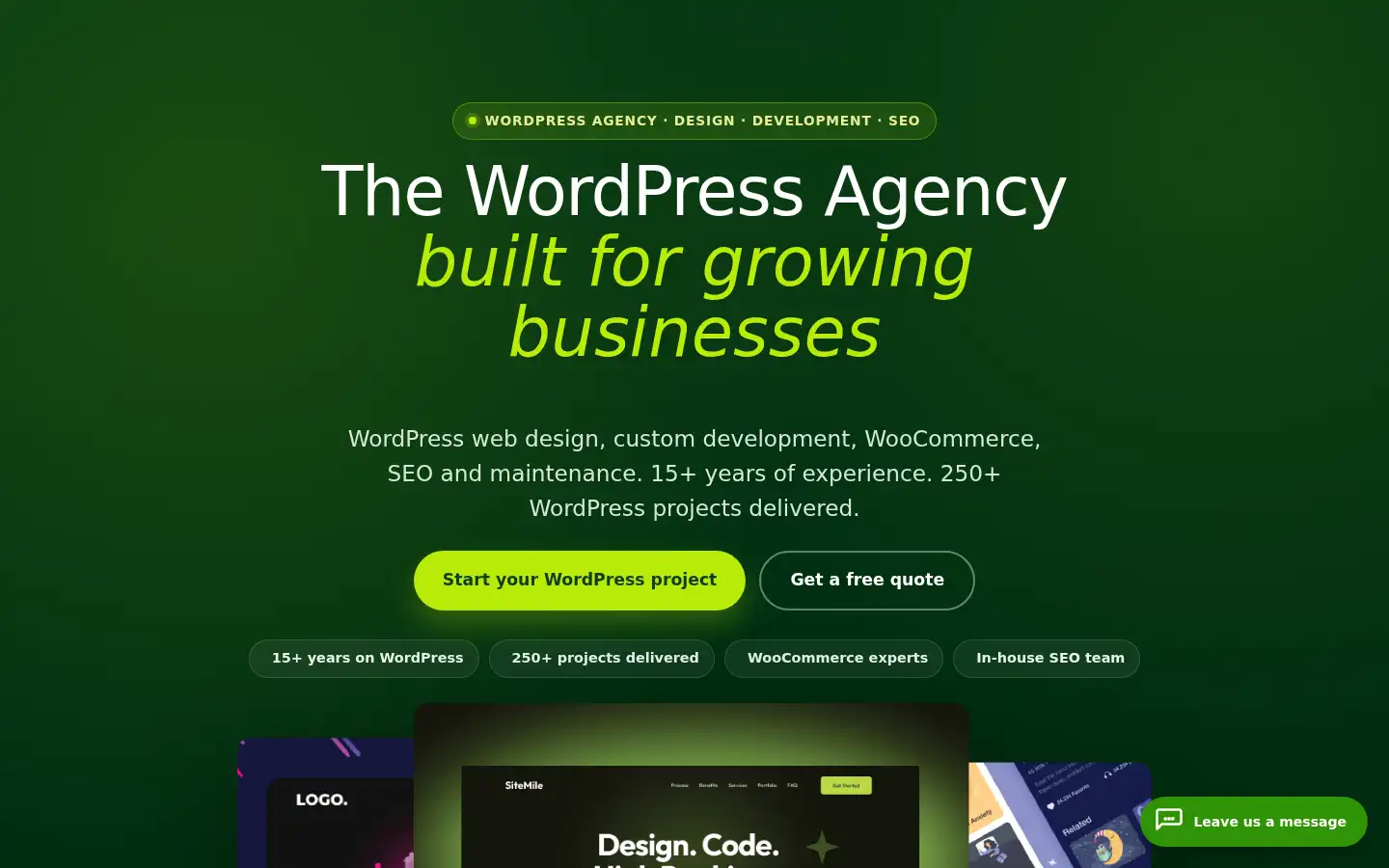 Screenshot of sitemile.com