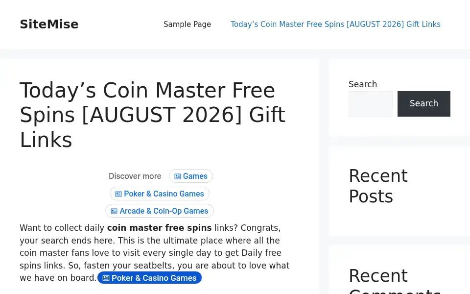 Screenshot of sitemise.com