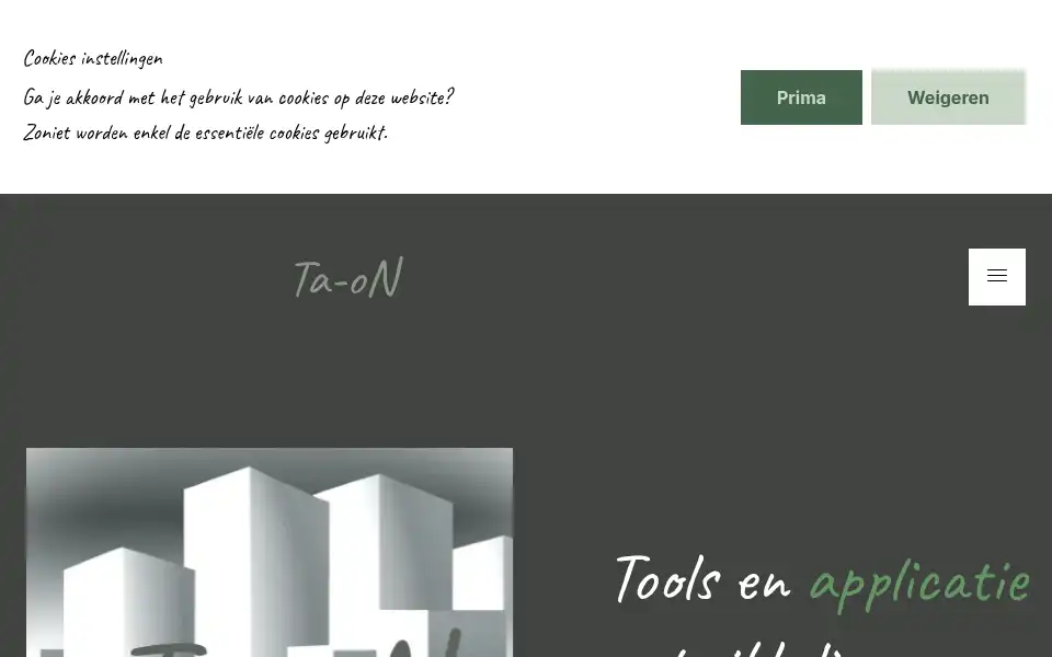 Screenshot of siteopmaat.be