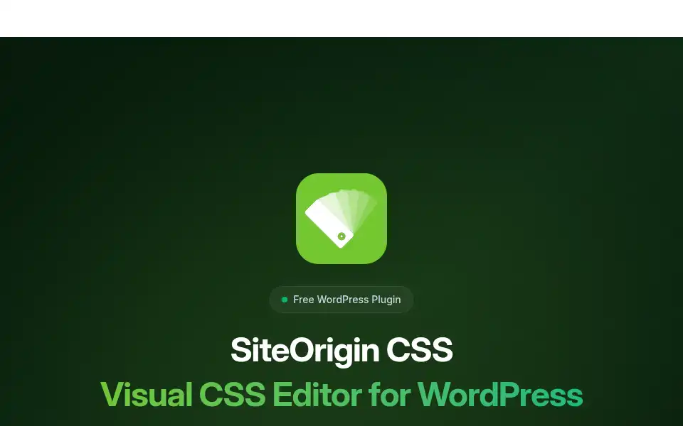 Screenshot of siteorigin.com